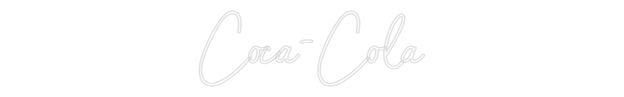 Custom Neon Sign Online Editor Coca-Cola