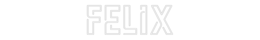 Custom Neon Sign Online Editor FELIX