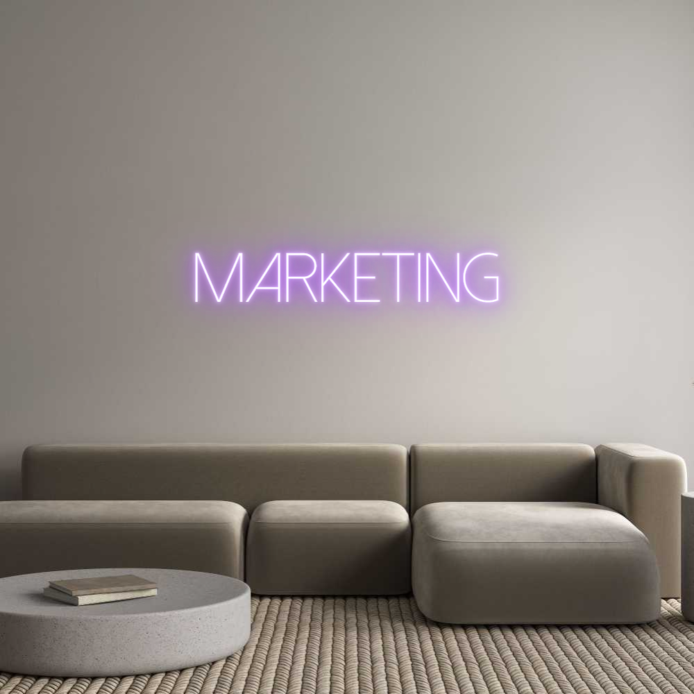 Marketing online dell'editor di insegne al neon personalizzate
