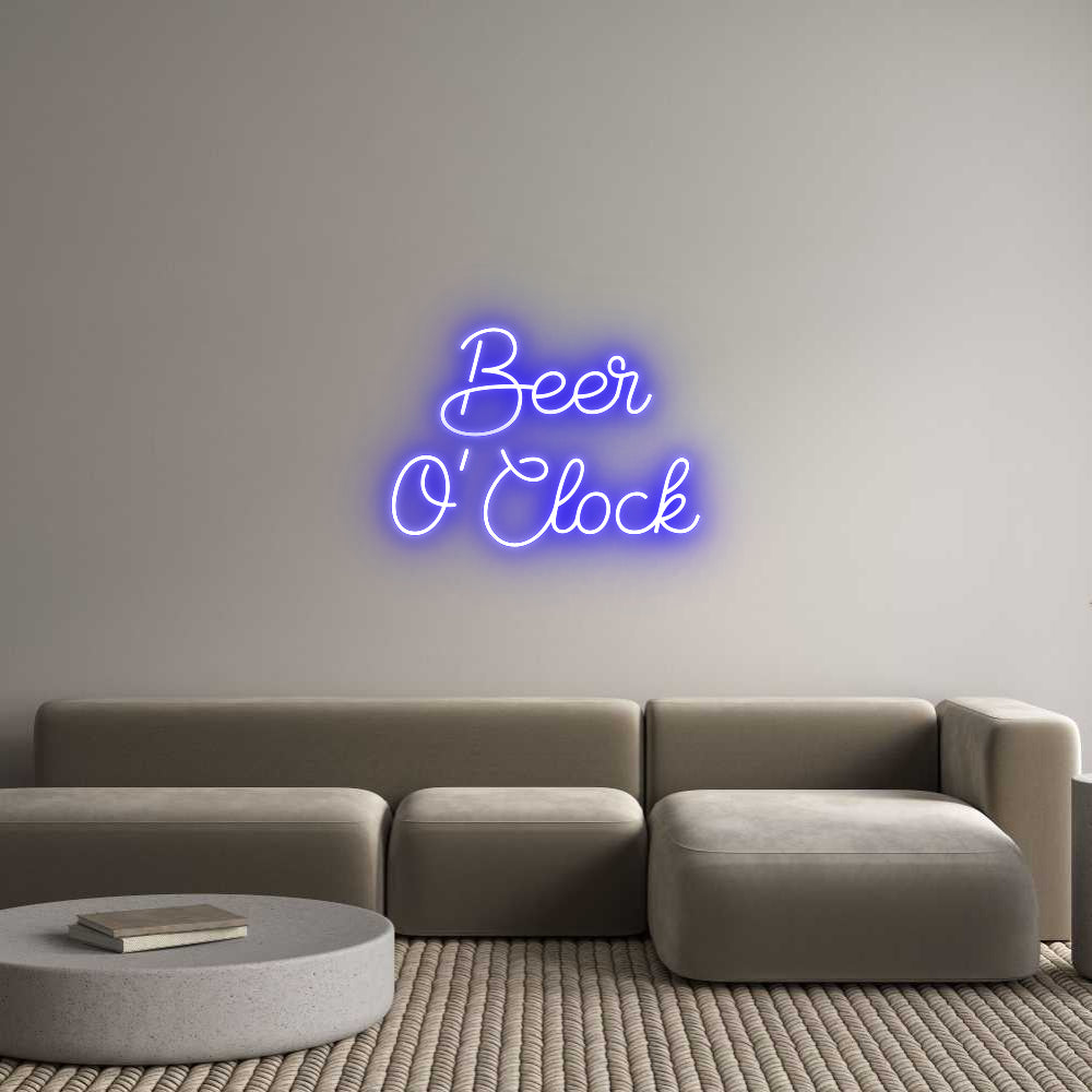 Custom Neon Sign Online Editor Beer
O’Clock
