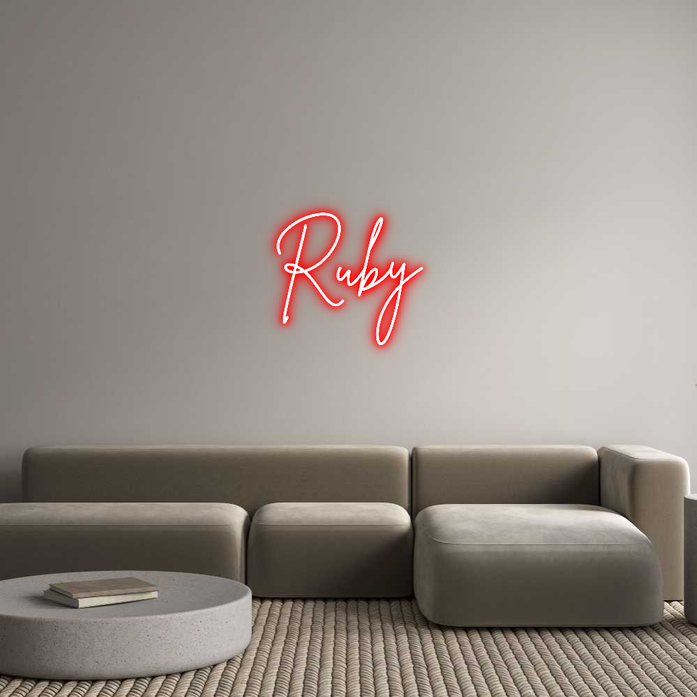 Custom Neon Sign Online Editor Ruby