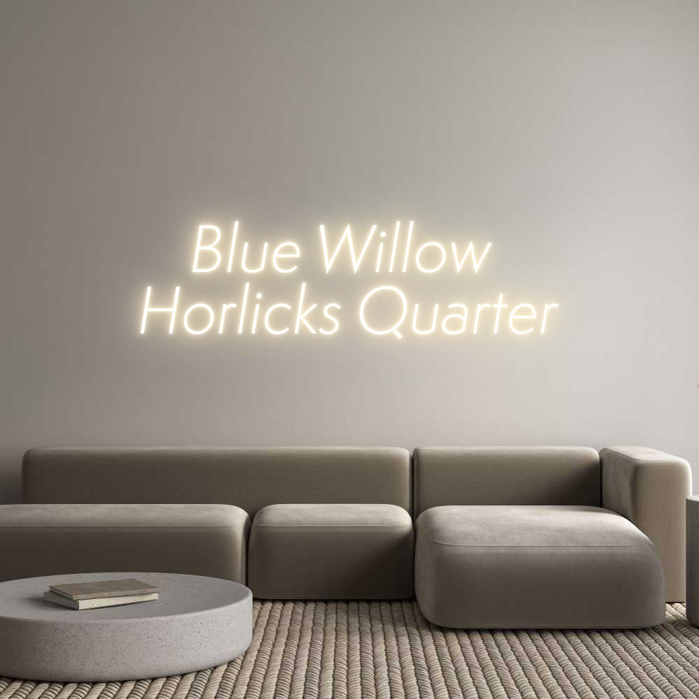 Custom Neon Sign Online Editor Blue Willow ...