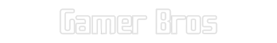 Insegna al neon personalizzata Editor online Gamer Bros