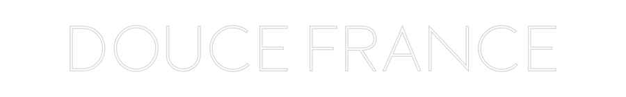 Custom Neon Sign Online Editor DOUCE FRANCE