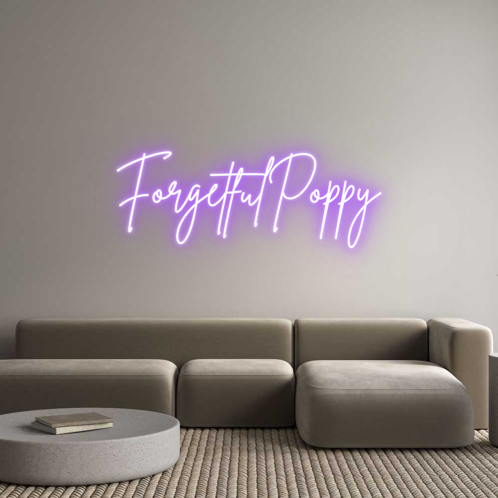 Editor online di insegne al neon personalizzate ForgetfulPoppy