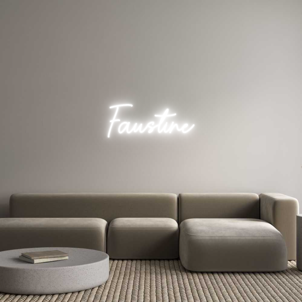 Custom Neon Sign Online Editor Faustine