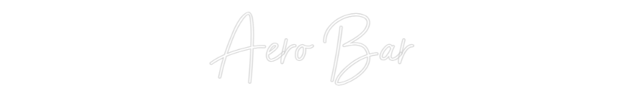 Editor en línea de letreros de neón personalizados Aero Bar