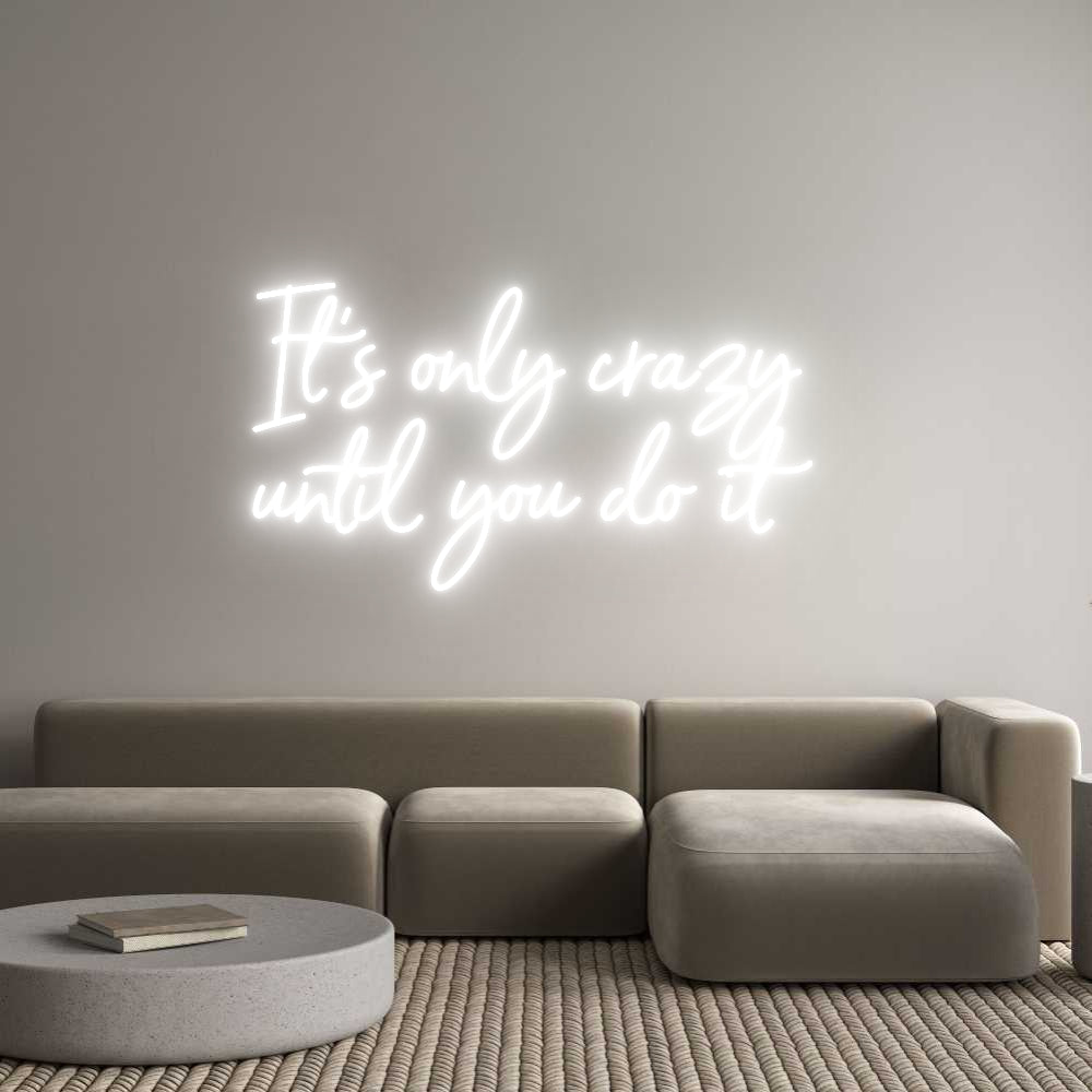 Editor online di insegne al neon personalizzate È solo una cra...