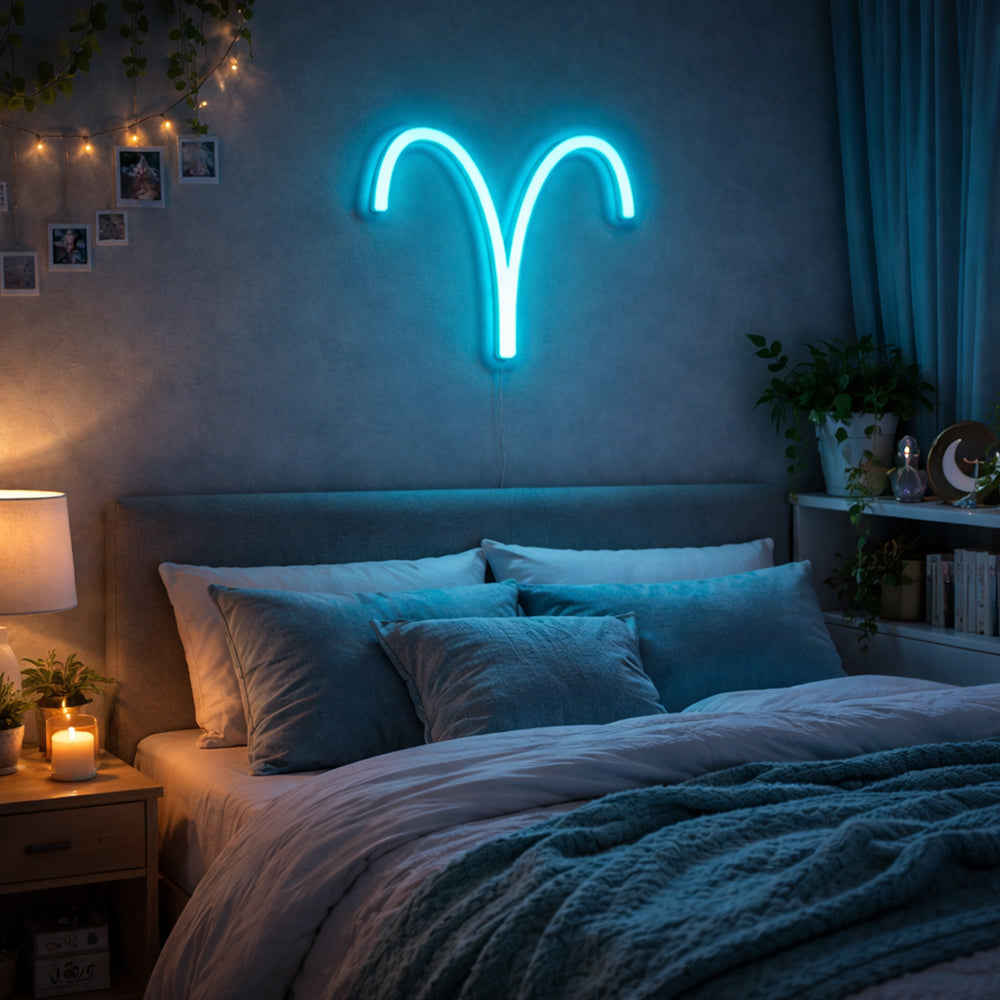 Væren ledet neonskilt - laget i London Zodiac Neon Signs