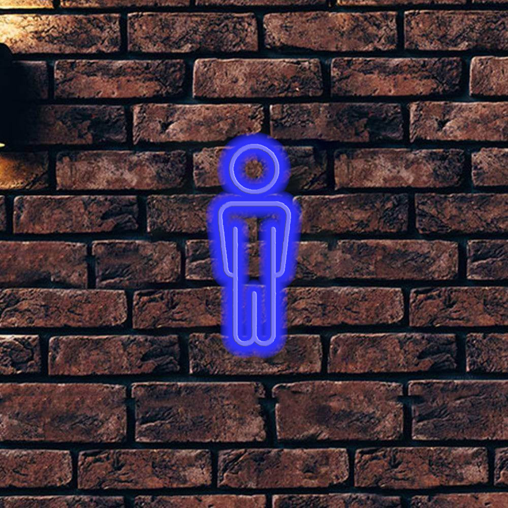 Male Toilette LED Neon Sign - Made in London Bathroom Neon Signs