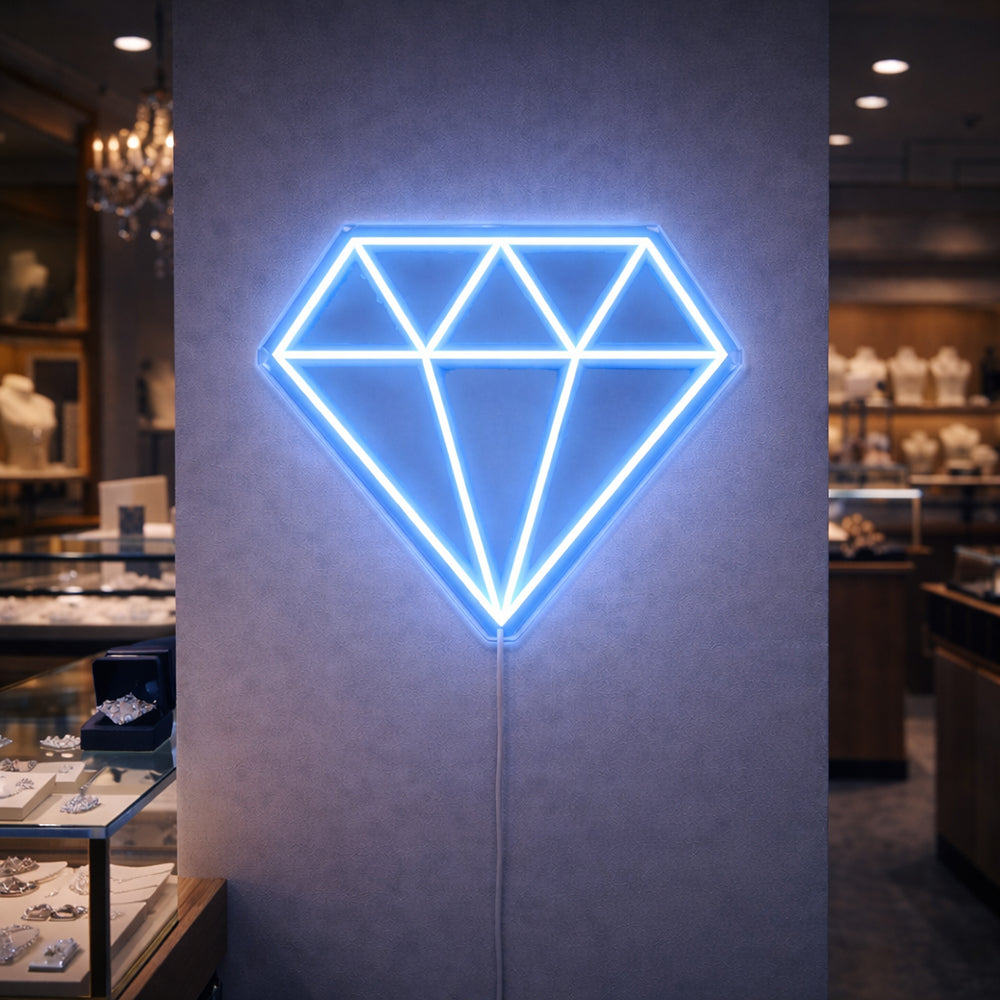 Diamond geleide neon teken - Planet Neon Made in London Neon Signs