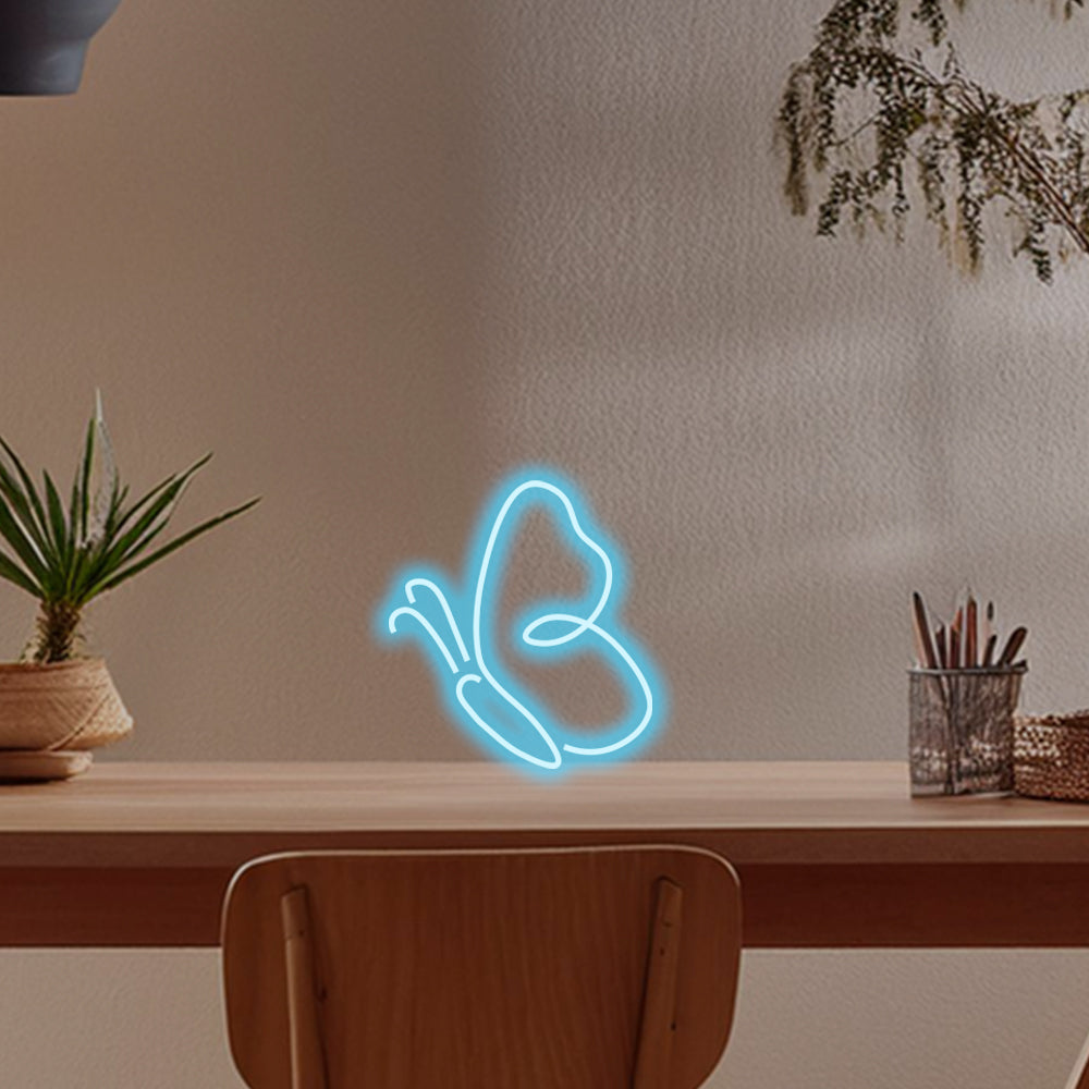 Butterfly LED Desktop Neon Sign - Planet Neon Made in London Neon Signs