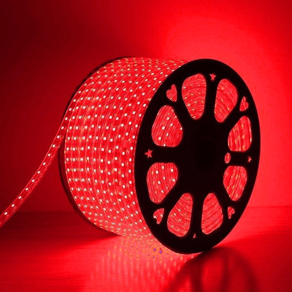 LumoS 7 x 14 mm blå fleksibel IP65 vandtæt dæmpbar LED-stribelys 220 – 240V 8W/m