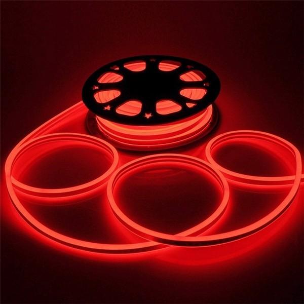 Bandes lumineuses rouges double face 8 x 16 mm 240 V