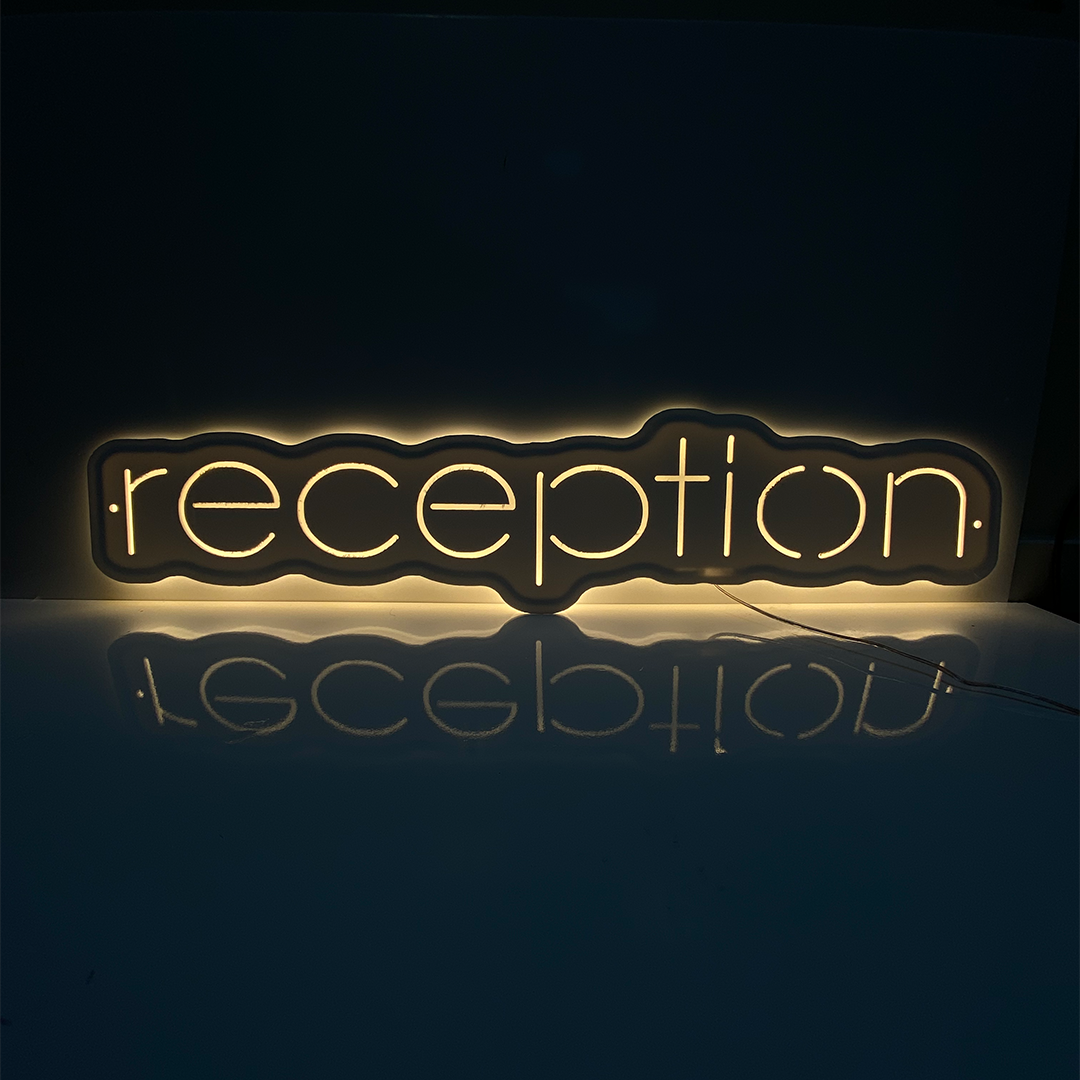 Reception Backlit RS LED Neon Sign