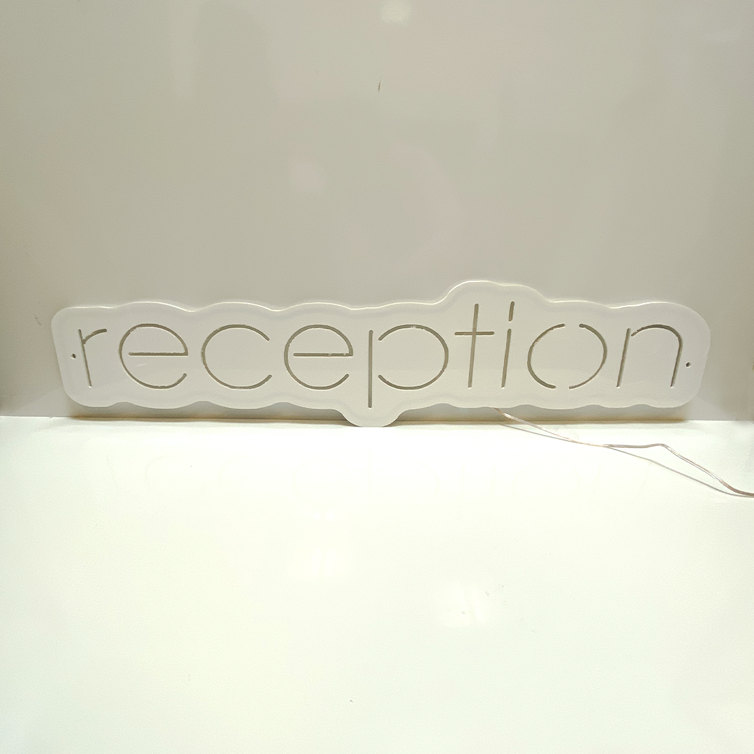 Reception Backlit RS LED Neon Sign