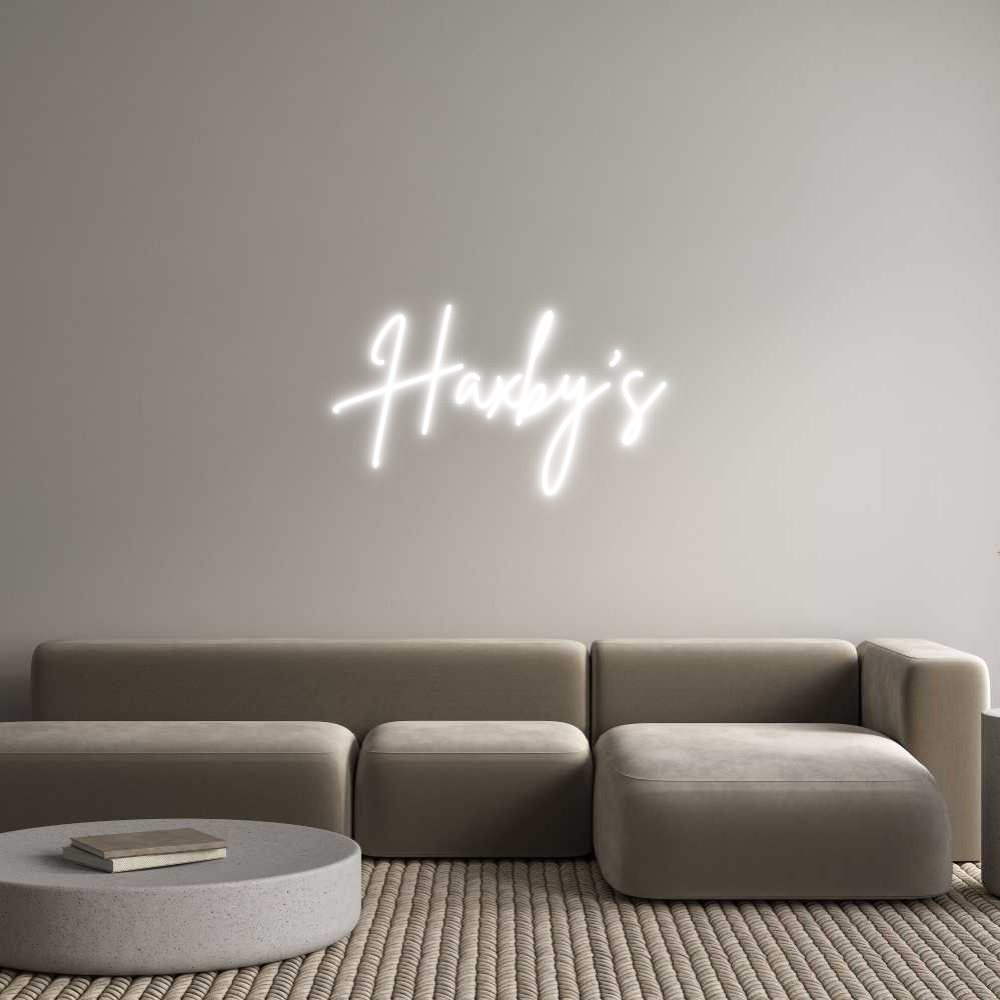 Custom Neon Sign Online Editor Haxby's