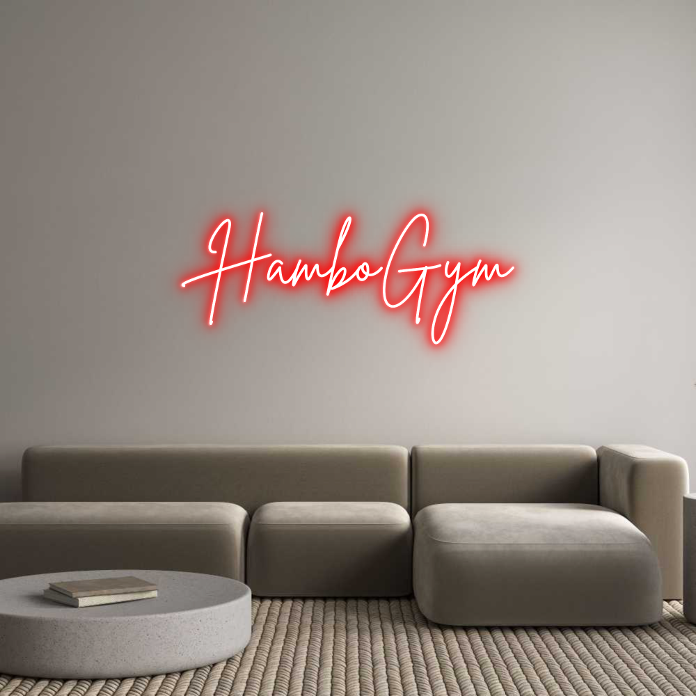 Custom Neon Sign Online Editor HamboGym