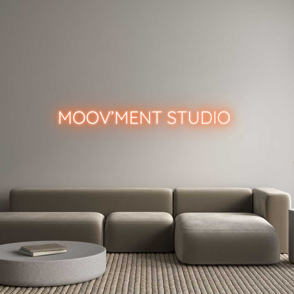Custom Neon Sign Online Editor MOOV’MENT STU...