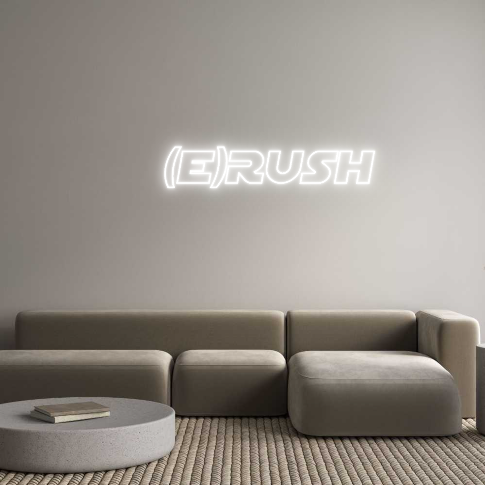 Editor online di insegne al neon personalizzate (E)Rush