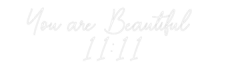 Custom Neon Sign Online Editor Du är vacker...