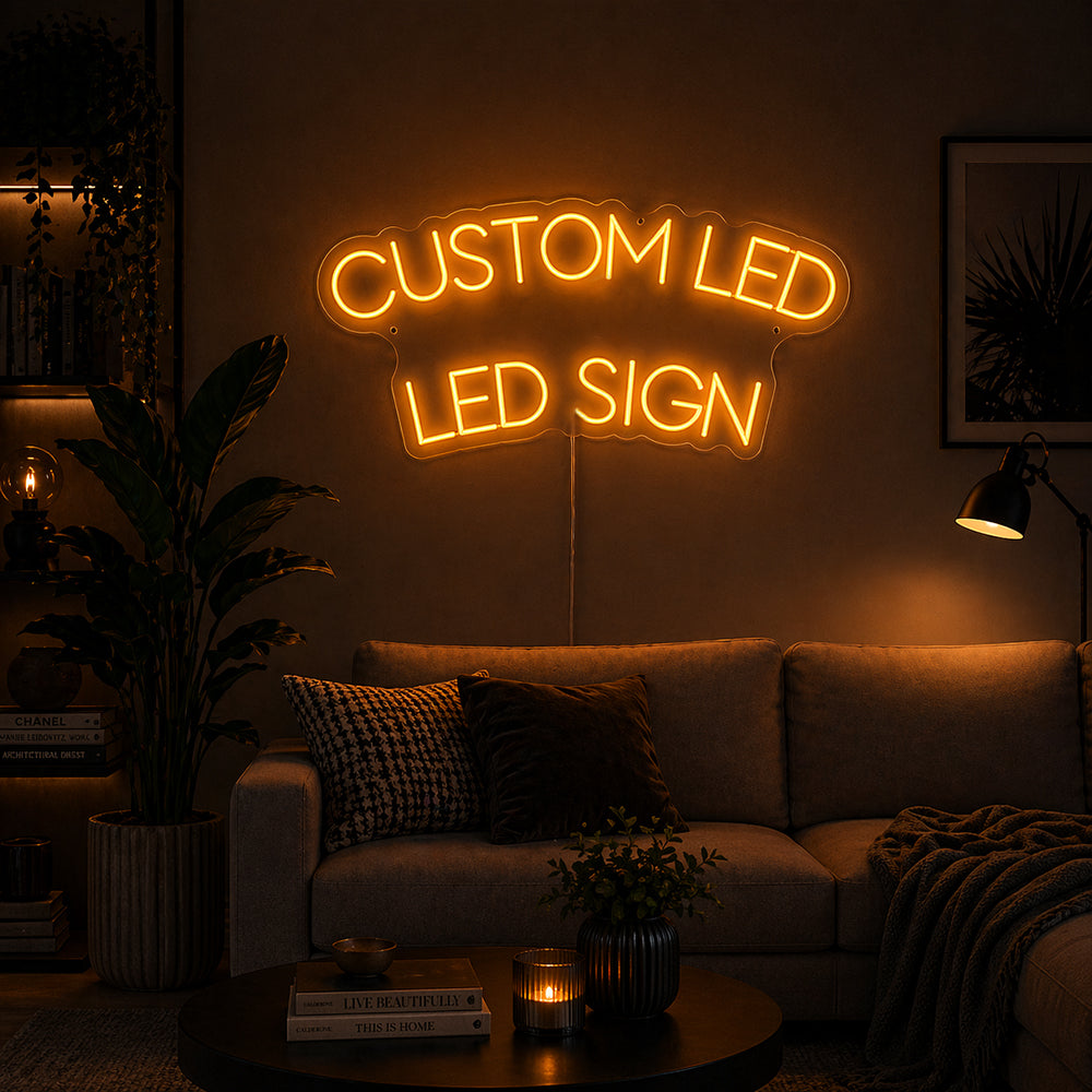 Benutzerdefiniertes Neonzeichen mit 3 personalisierten Zeilen - Made in London - Online -Redakteur - LED Neon Light