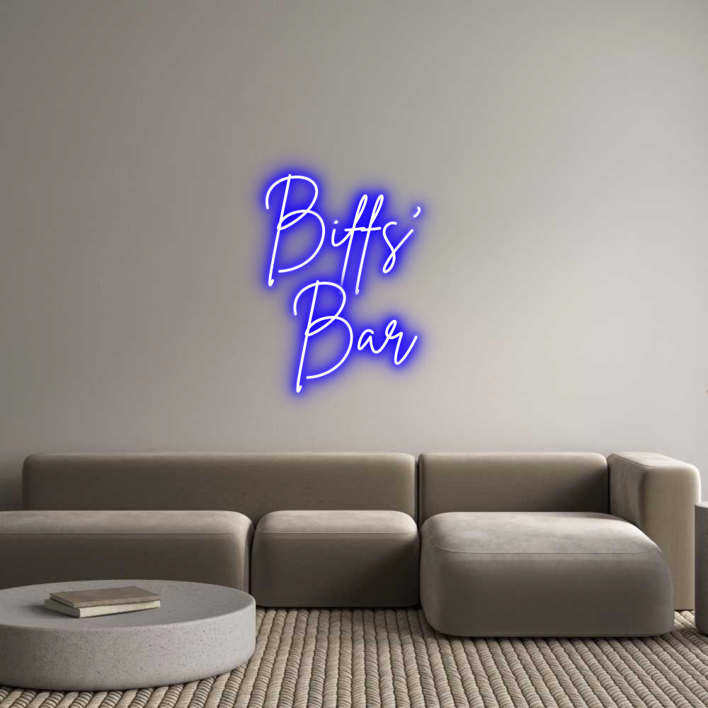 Custom Neon Sign Online Editor Biffs'
Bar