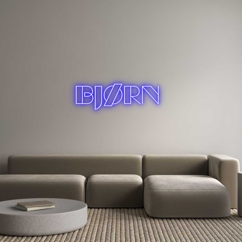 Custom Neon Sign Online Editor Bjørn