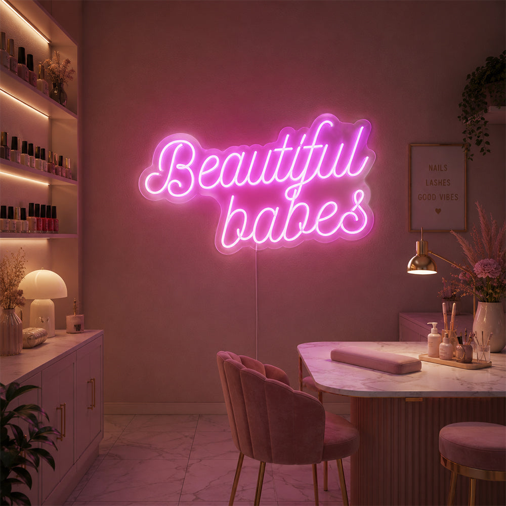 Smukke babes førte neonskilt - lavet i London Inspirerende neonskilte