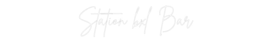 Stazione di editor online per insegne al neon personalizzate bxl Bar