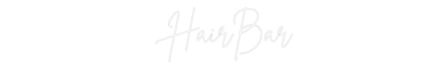 Editor online di insegne al neon personalizzate HairBar