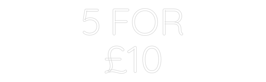 Custom Neon Sign Online Editor 5 FOR
£10