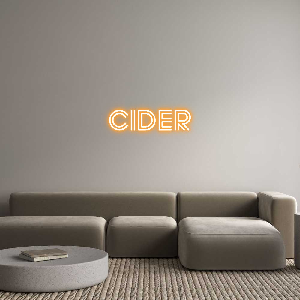 Custom Neon Sign Online Editor Cider