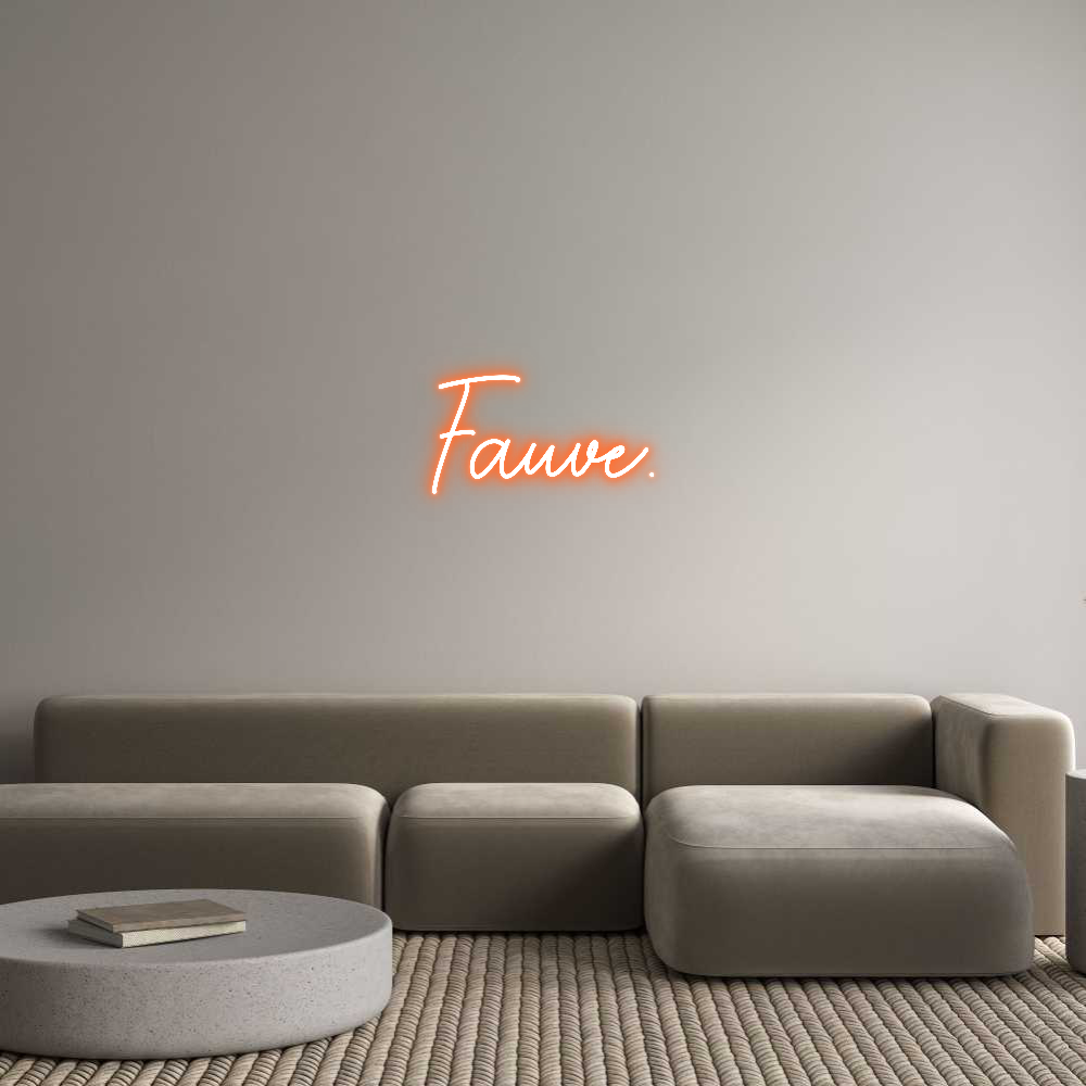 Custom Neon Sign Online Editor Fauve.