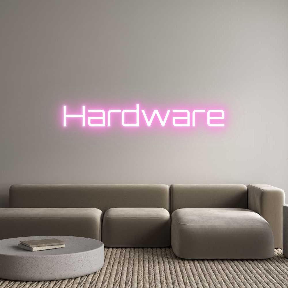 Editor hardware online per insegne al neon personalizzate