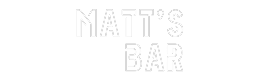 Custom Neon Sign Online Editor Matt's
Bar