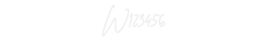 Custom Neon Sign Online Editor W123456