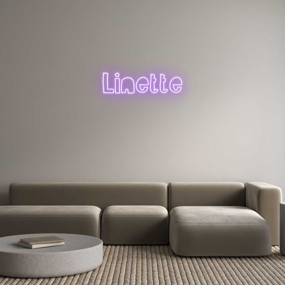 Editor online di insegne al neon personalizzate Linette