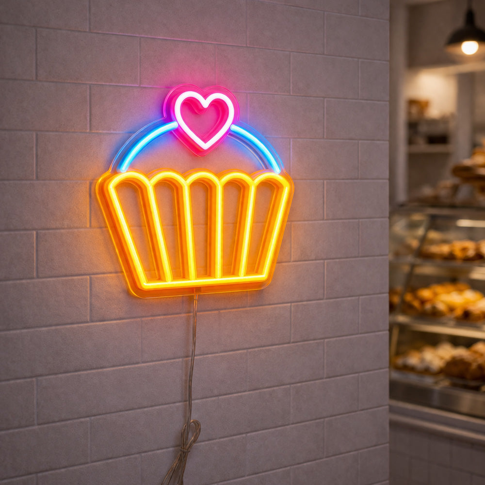 Cupcake LED-valokyltti