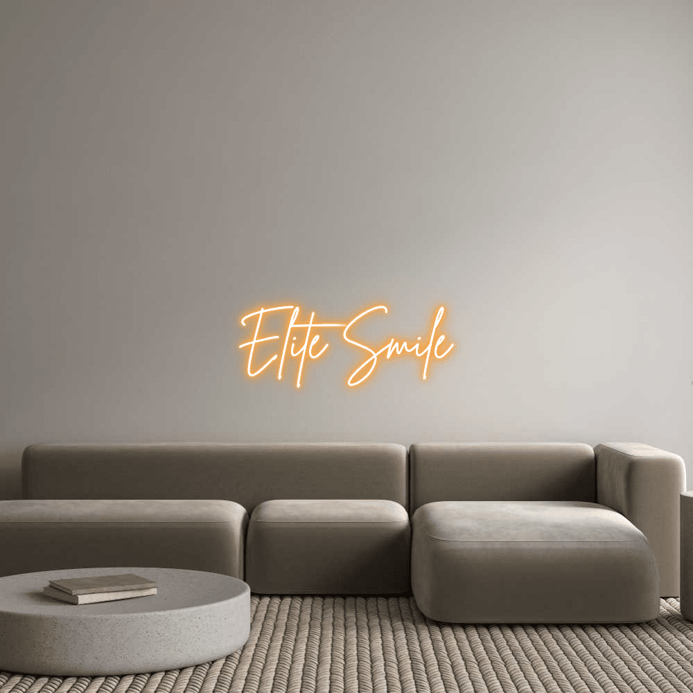 Custom Neon Sign Online Editor Élite Smile - Planet Neon