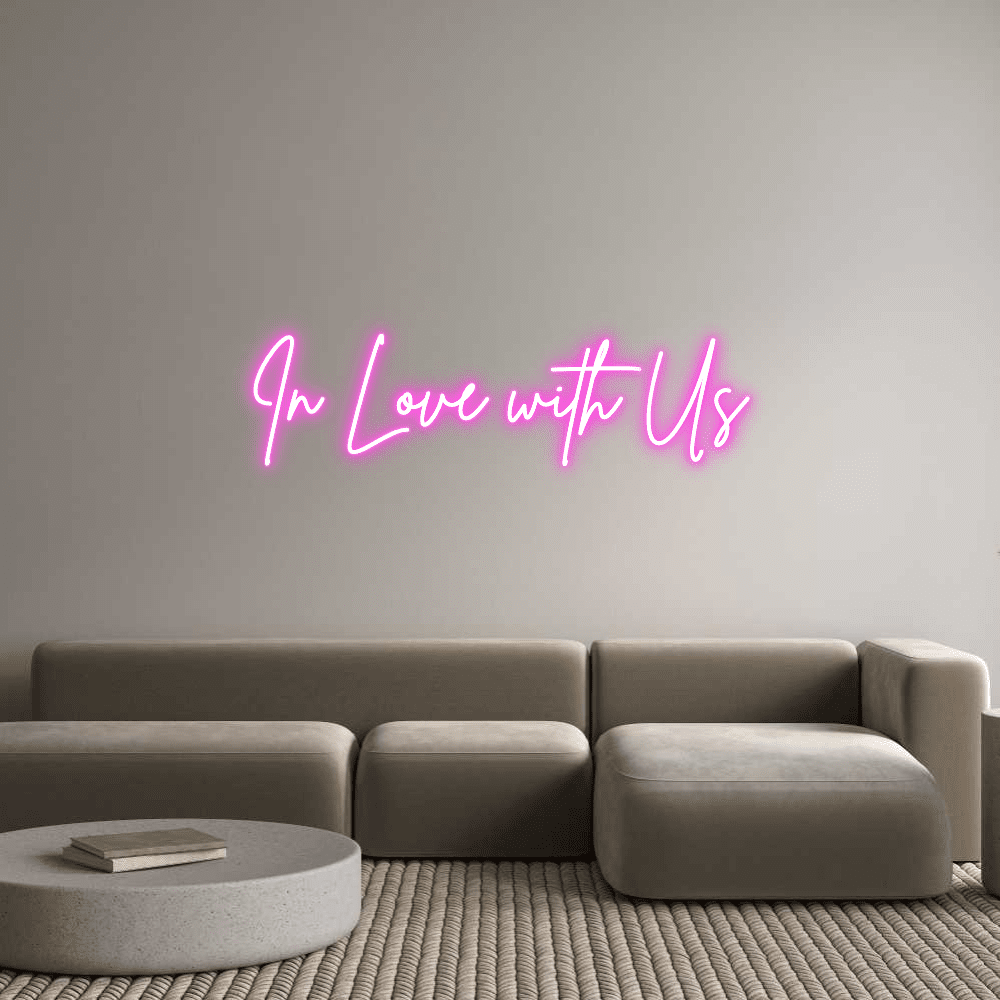 Custom Neon Sign Online Editor In Love with Us - Planet Neon