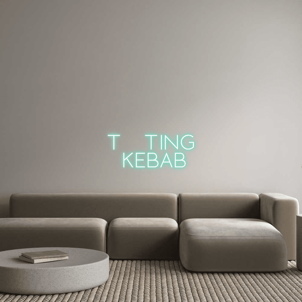 Custom Neon Sign Online Editor TOOTING KEBAB - Planet Neon