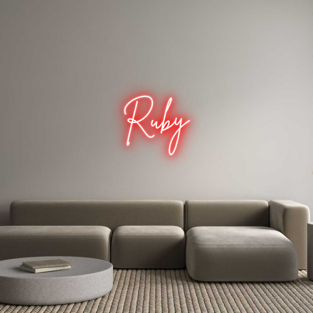 Custom Neon Sign Online Editor Ruby