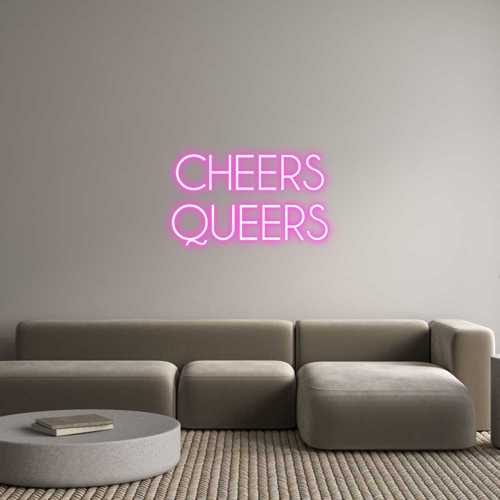 Editor online di insegne al neon personalizzate CHEERS
FROCI