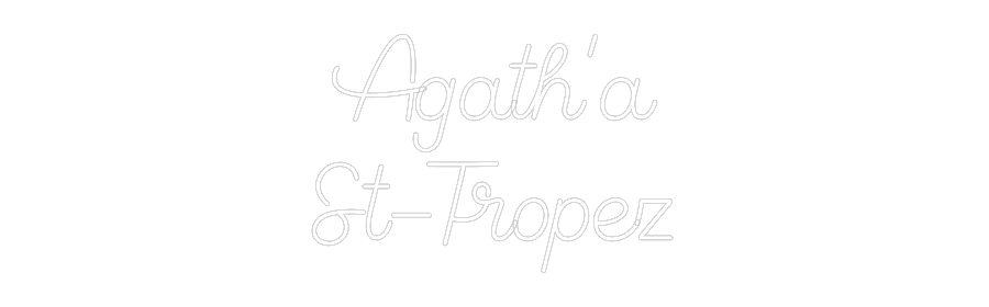 Custom Neon Sign Online Editor Agath’a
St-T...