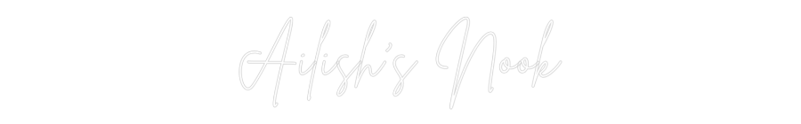 Editora on-line de letreiros de neon personalizados Ailish's Nook