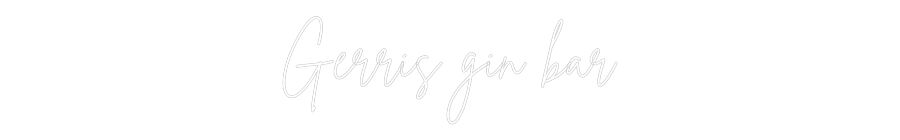 Custom Neon Sign Online Editor Gerris gin bar