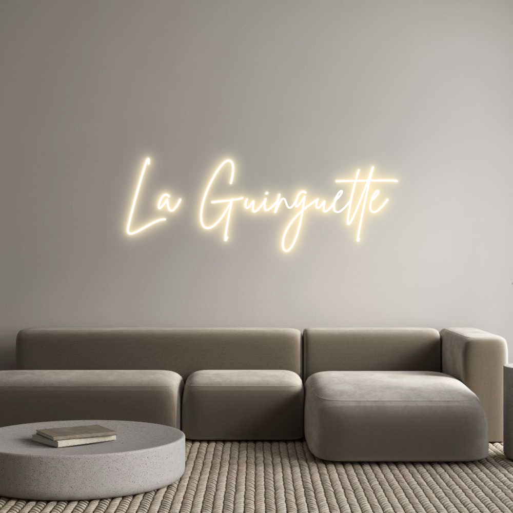 Custom Neon Sign Online Editor La Guinguette
