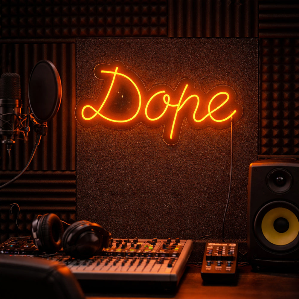 Sign du néon conduit Dope - Made in Londres Inspirational Neon Signons
