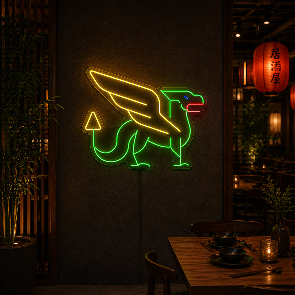Dragon Led Neon Sign - Made a London Chinese Neon Signs